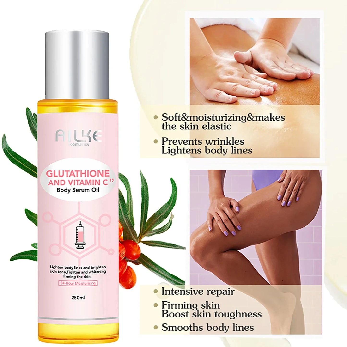 AILKE Vitamin C Moisturizing Whitening Massage Oil
