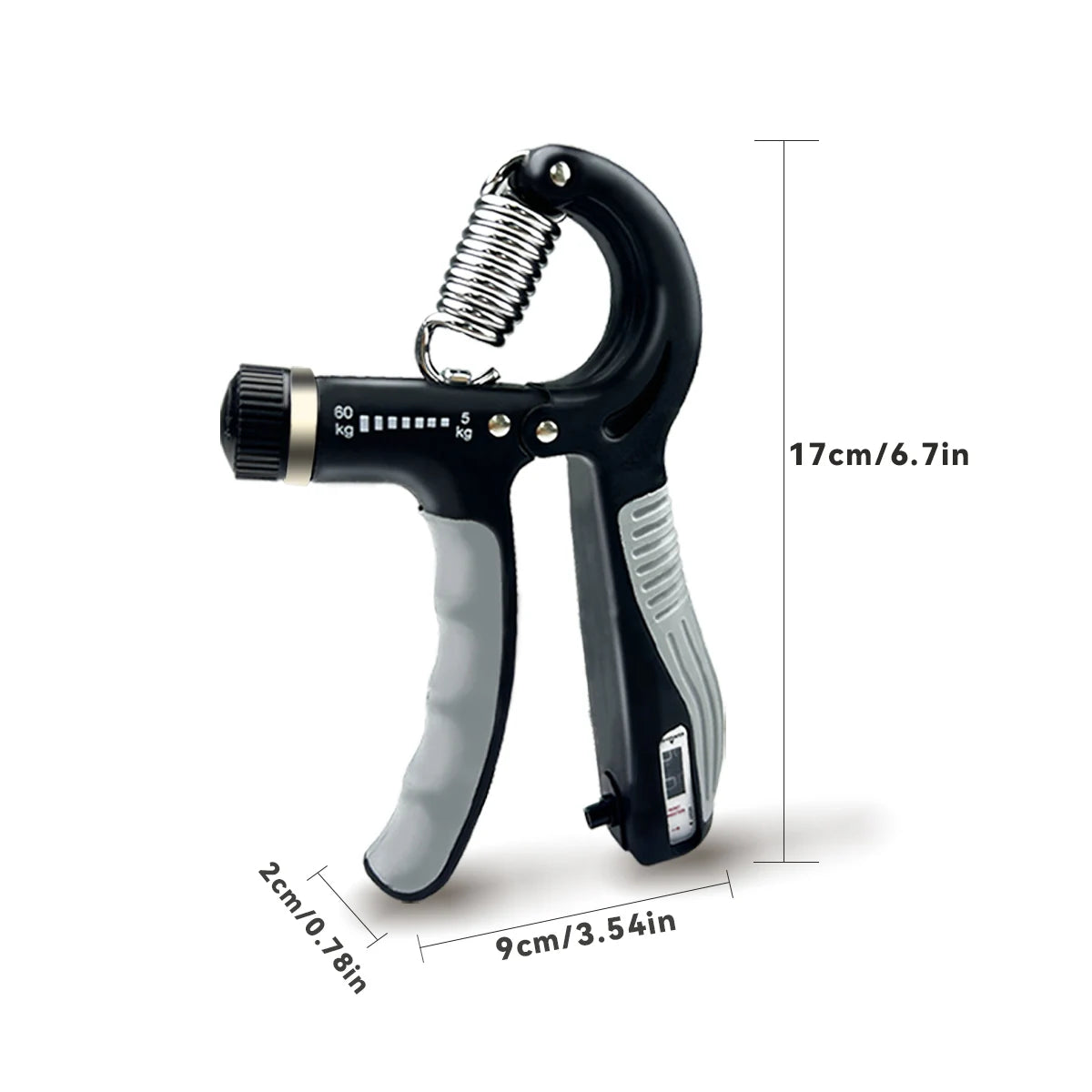 NONE Adjustable Hand Grip Strength Trainer 11-132 Lbs Forearm Rehab