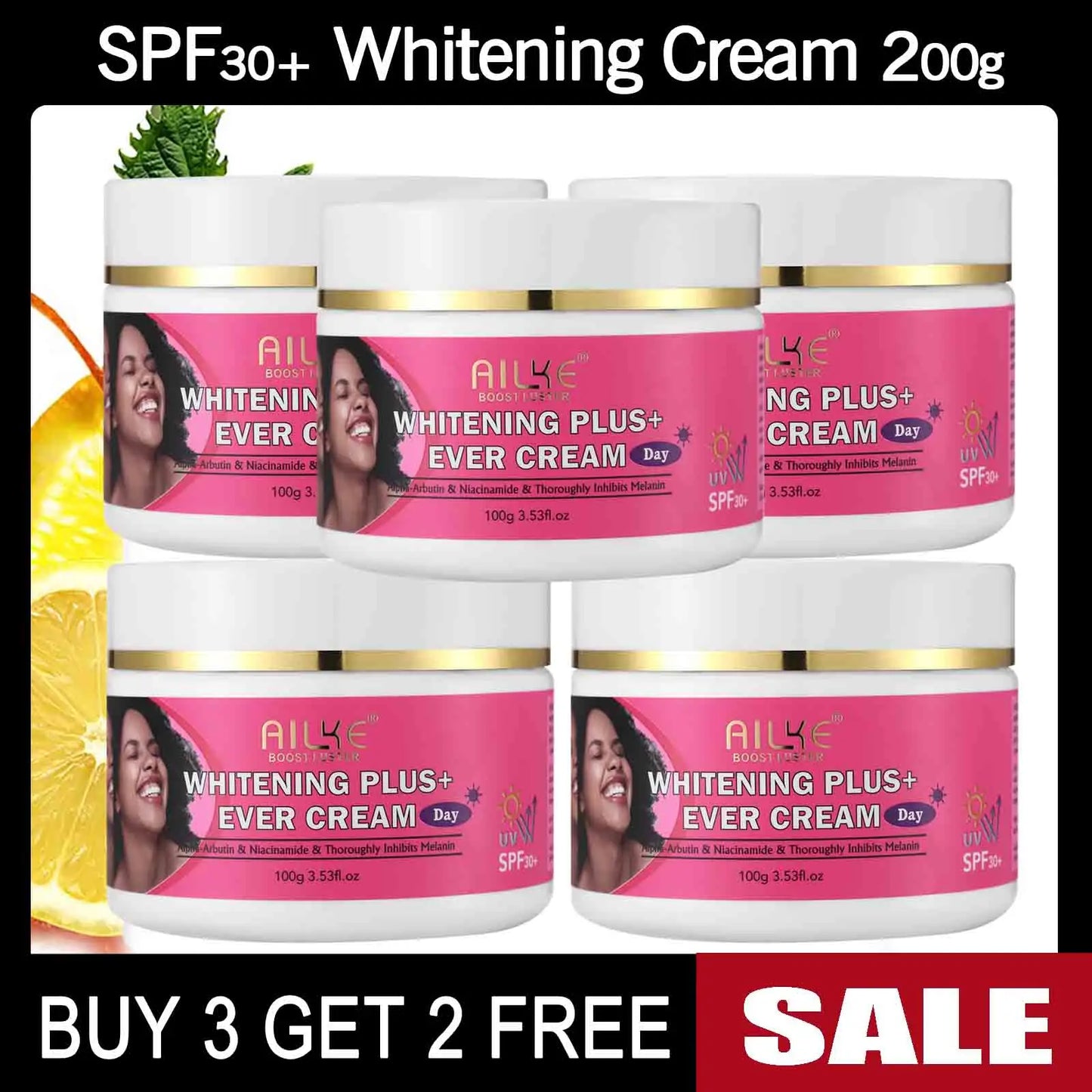 AILKE Natural Skin Brightening Set for Acne and Stains