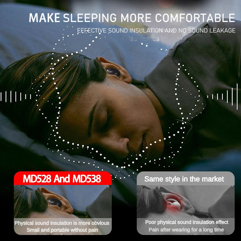 SHUKE Ultra Thin Sleep Headphones Wireless Bluetooth Earbuds