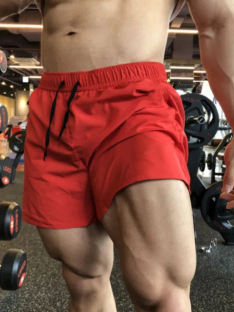 NONECN Mens Sport Shorts Running Gym Fitness Training Bottoms