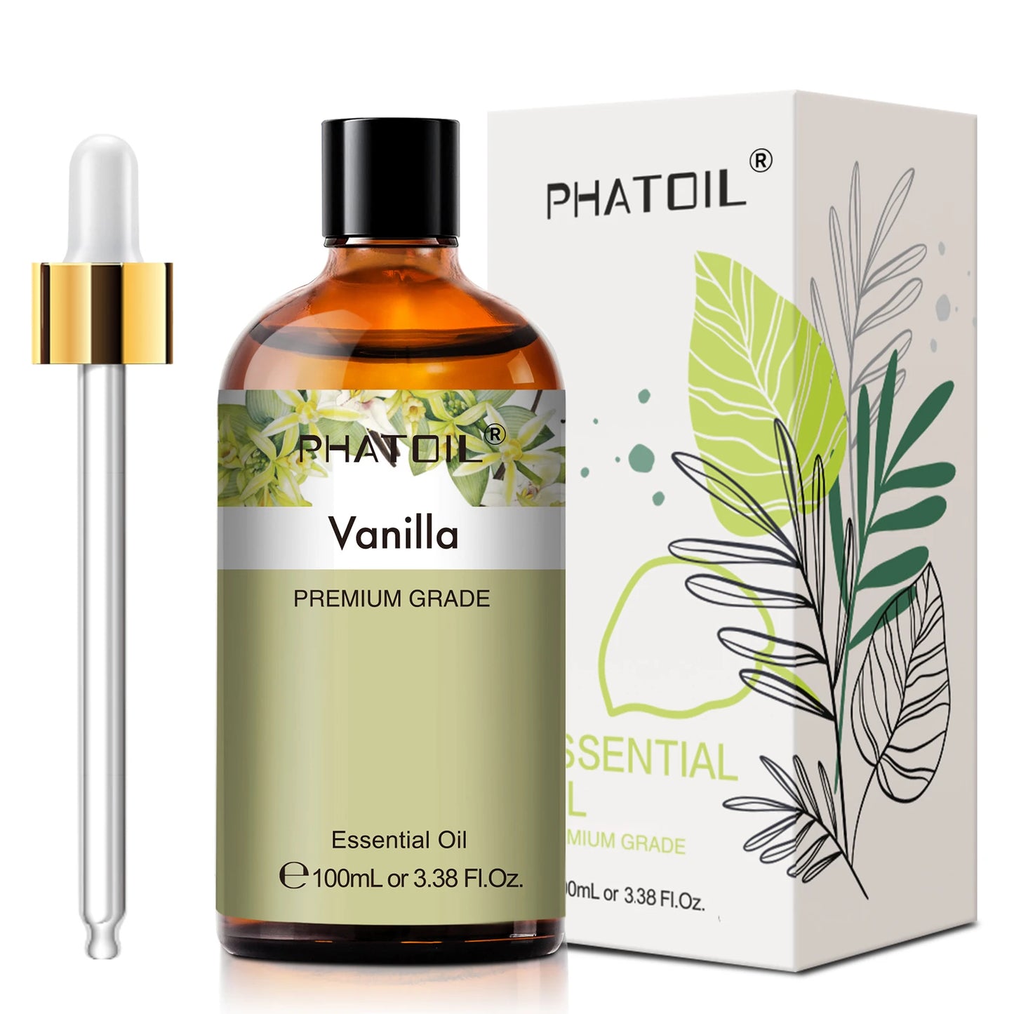 PHATOIL Essential Oils For Diffuser Lavender Jasmine Vanilla Sandalwood