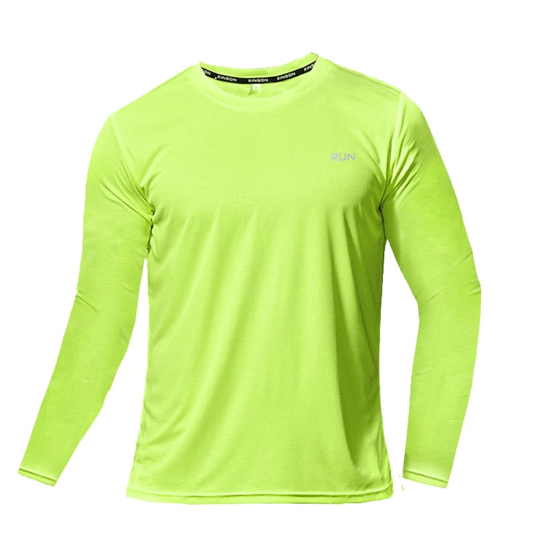 NONECN Summer Ice Silk Long Sleeve T Shirt Quick Dry