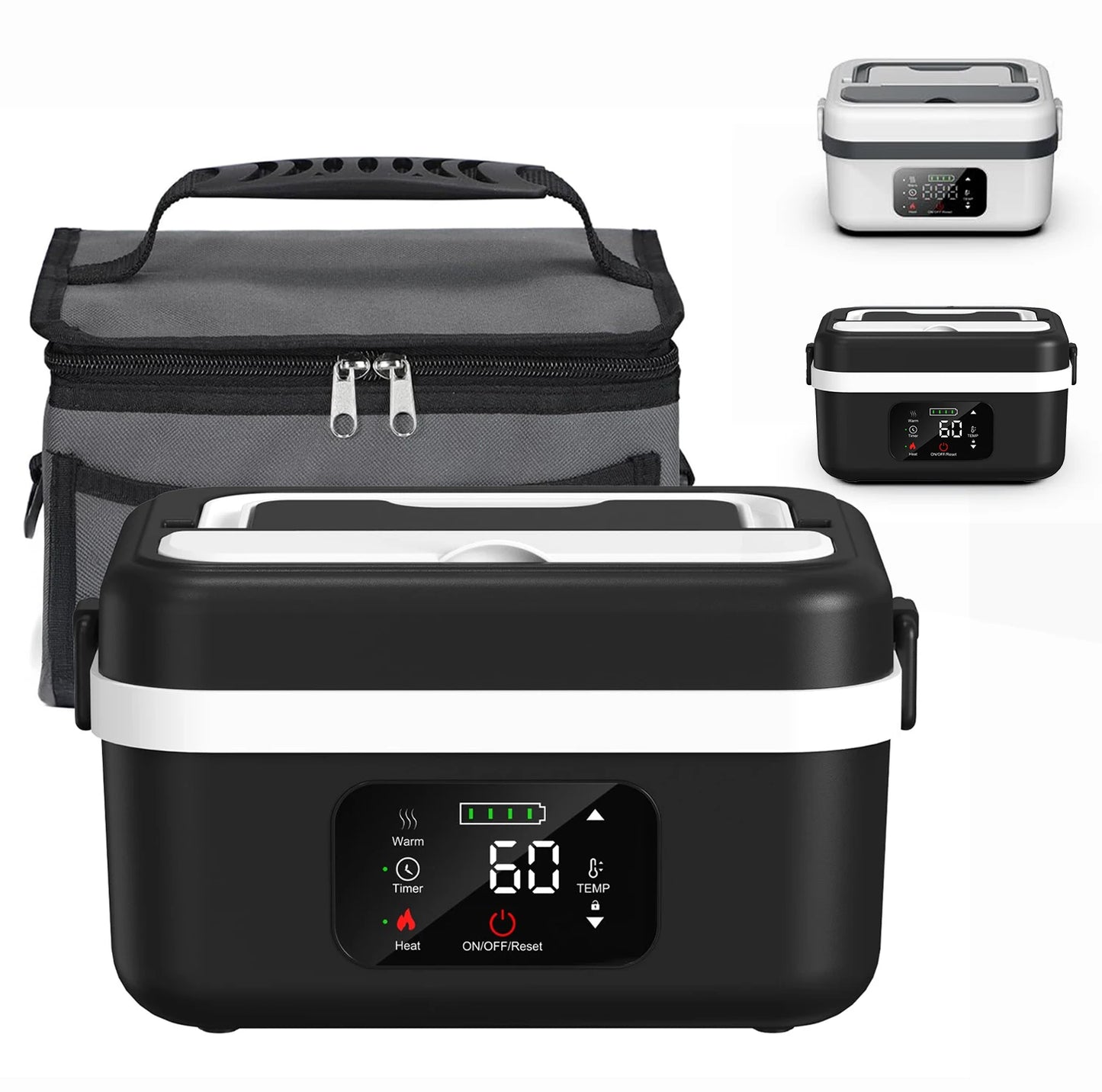 Wireless Insulated Lunch Box With 8000mAh Battery And 60W Warmer
