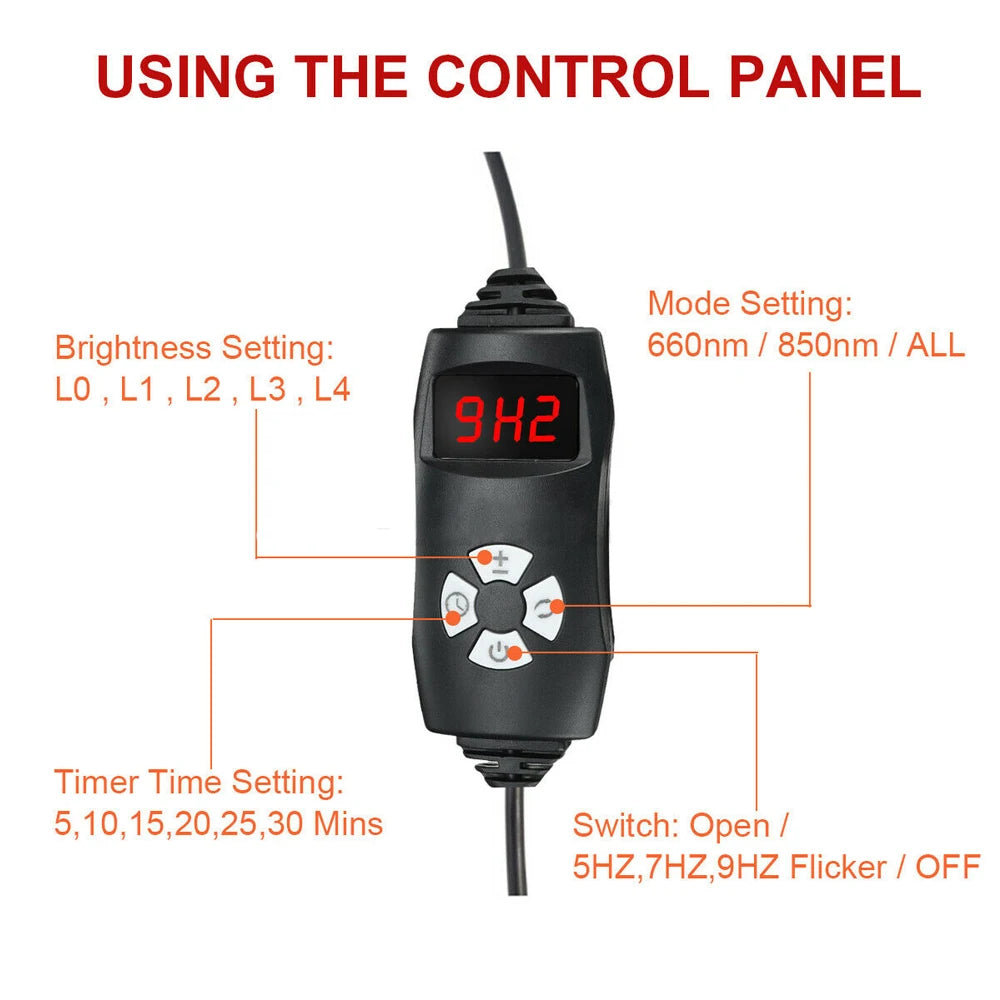 Infrared LED Light Therapy Device For Face And Body Portable