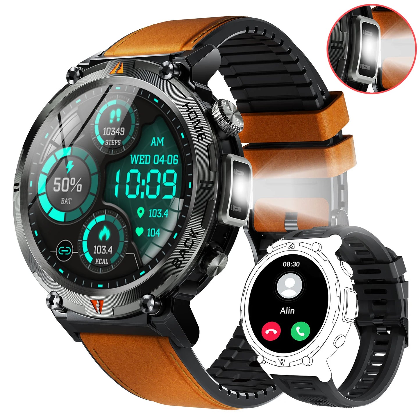EIGIIS KE3 Smartwatch Bluetooth Call With Health Monitor