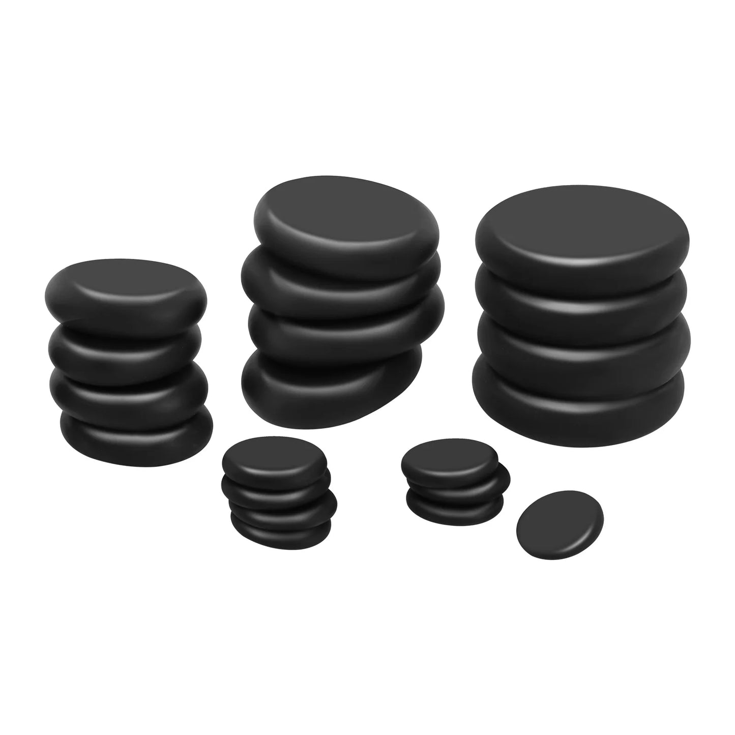 Professional Hot Stone Massage Kit, 20pcs Volcanic Basalt Stones with 110V Heater Box, Spa Therapy Set for Deep Relaxation