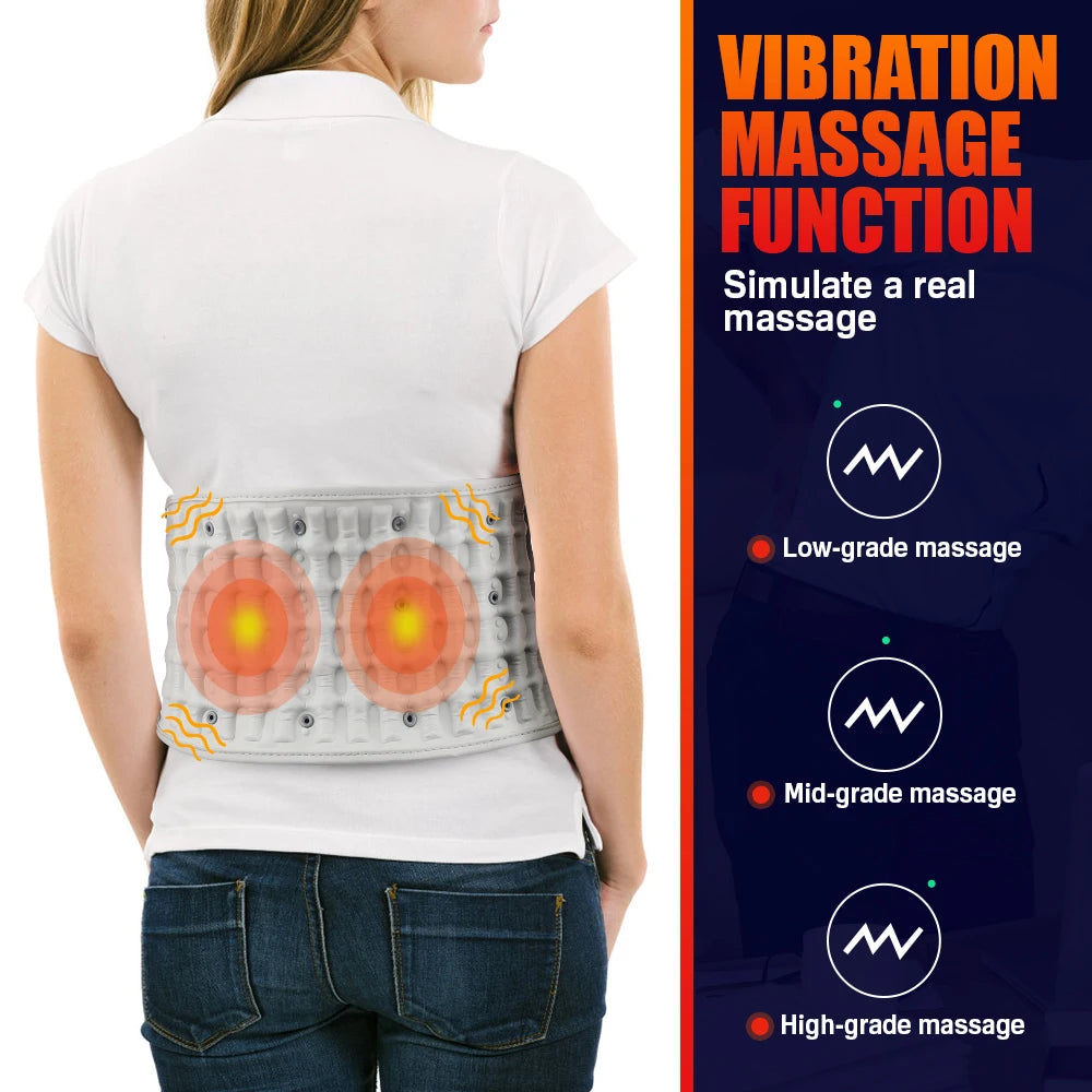 Moajaza Electric Lumbar Traction Device With Heating Airbag Inflatable