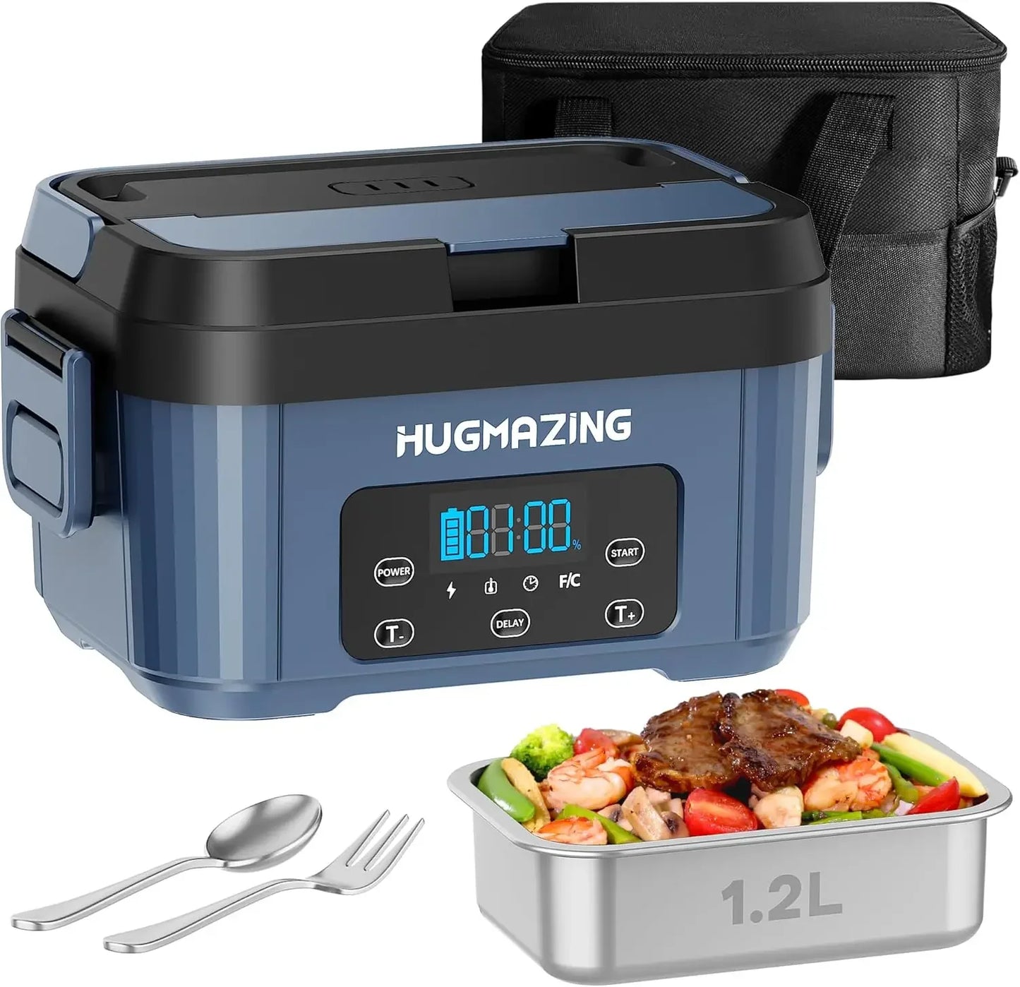 Cordless Electric Lunch Box Rechargeable Self Heating Warmer Container