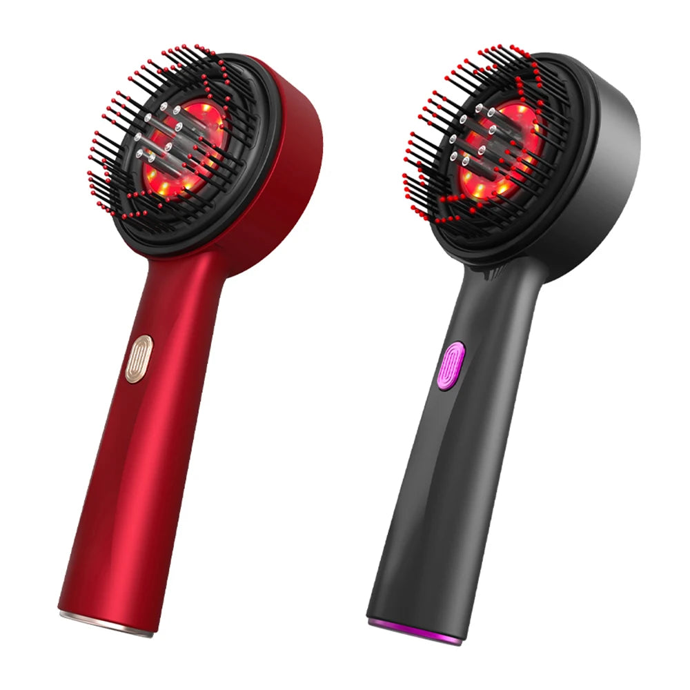 Head Massage Comb With Red Light Therapy For Hair Growth
