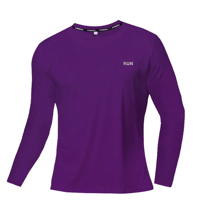 NONECN Summer Ice Silk Long Sleeve T Shirt Quick Dry