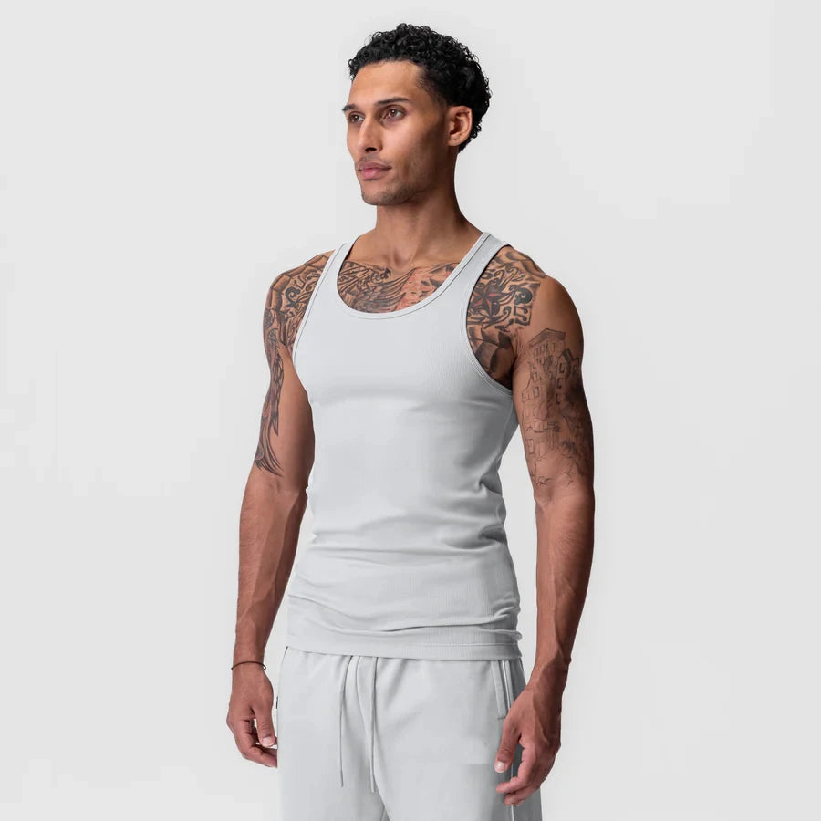 NONECN Mens Fitness Tank Top Breathable Sleeveless Running Vest