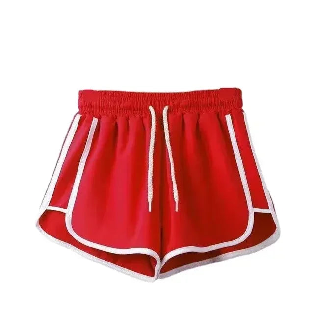 Striped Women's Korean Style Sports Shorts Loose Wide Leg Casual