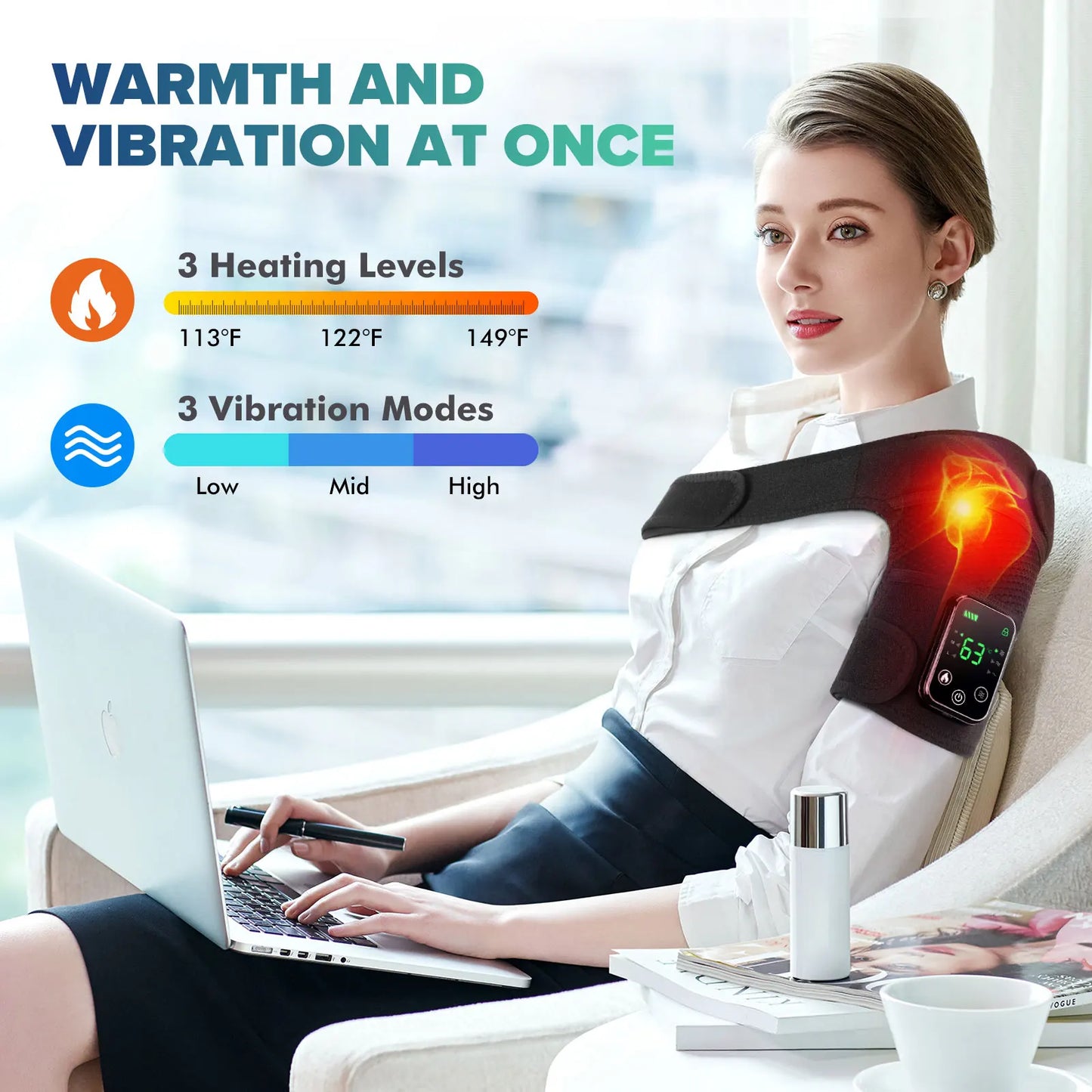 Intelligent Electric Heating Knee Massager With Warm Compress And Vibration