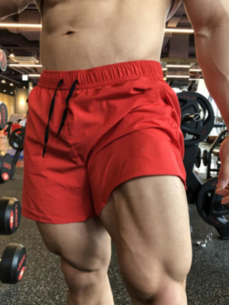 NONECN Mens Sport Shorts Running Gym Fitness Training Bottoms