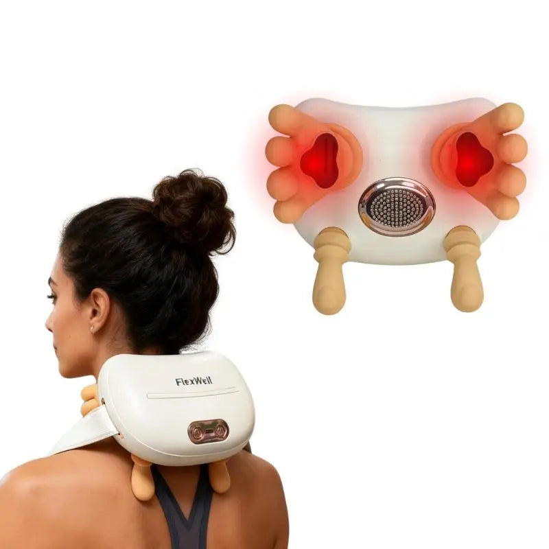 Neck and Shoulder Massager With 4D Kneading Heat Therapy