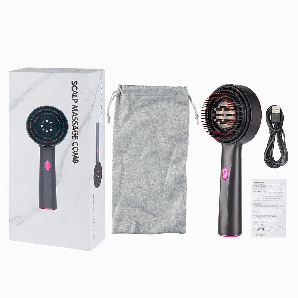 Foreverlily Red Light Therapy Hair Growth Electric Massage Comb