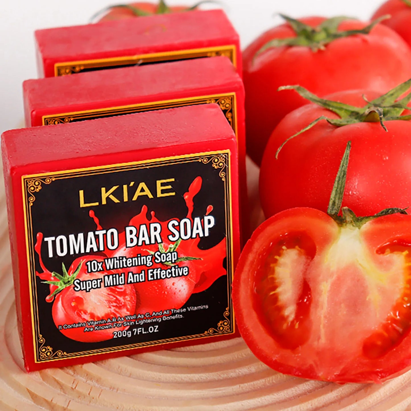 AILKE Organic Tomato Soap Bar For Brightening Skin Deep Clean