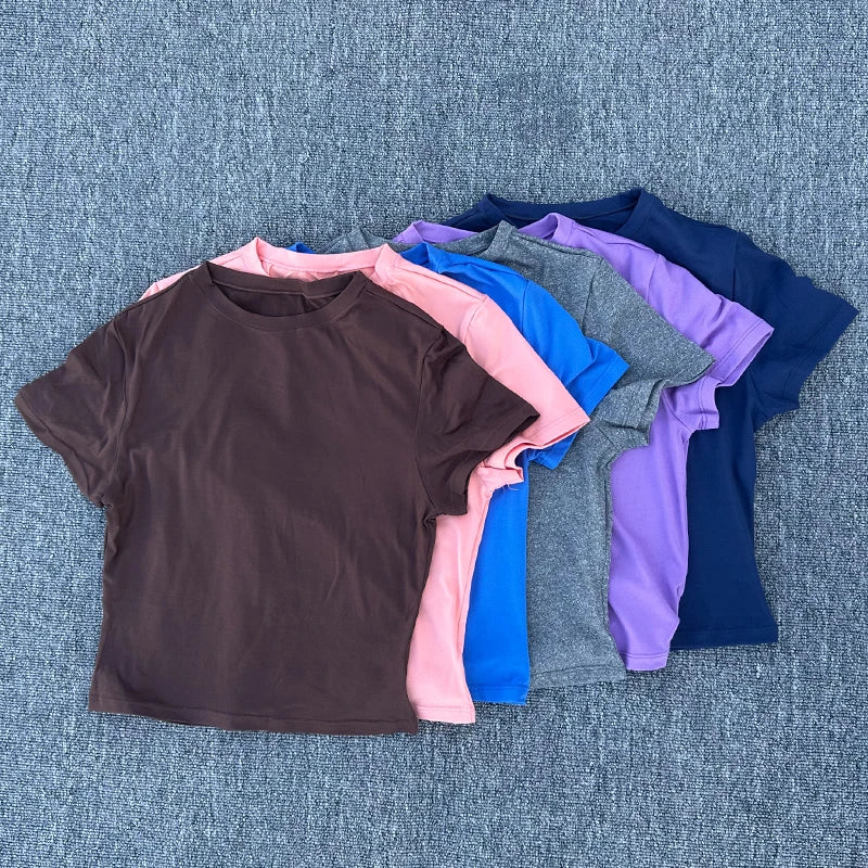 Womens Quick Dry Sports T Shirt Short Sleeve Yoga Pilates