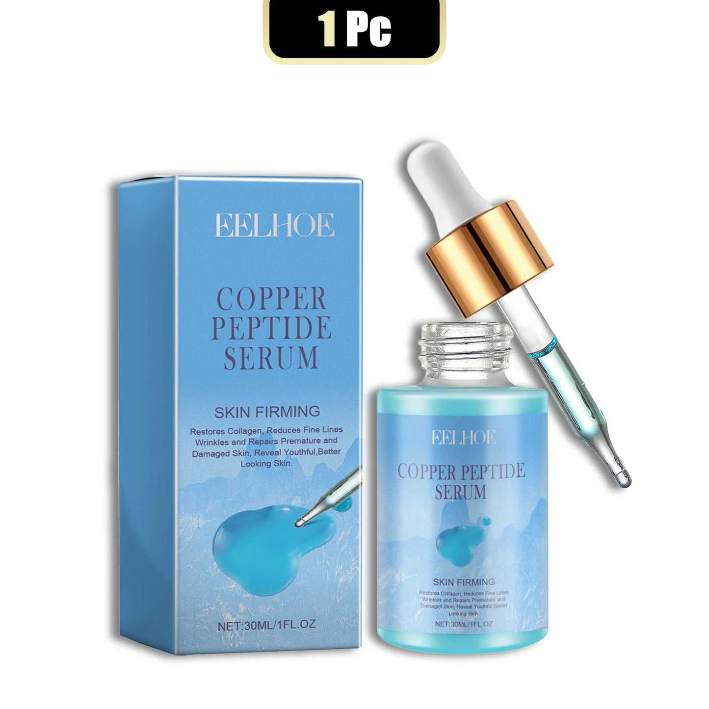 Eelhoe Copper Peptide Facial Serum For Firming And Hydration
