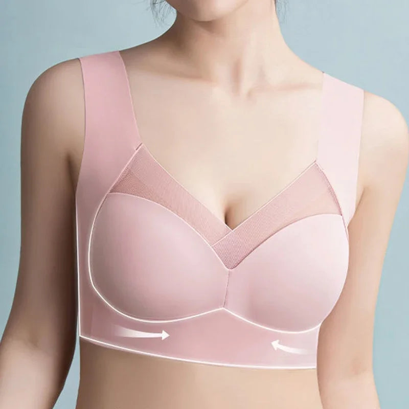 NONECN Women Lace Sport Bra Seamless Backless Bralette