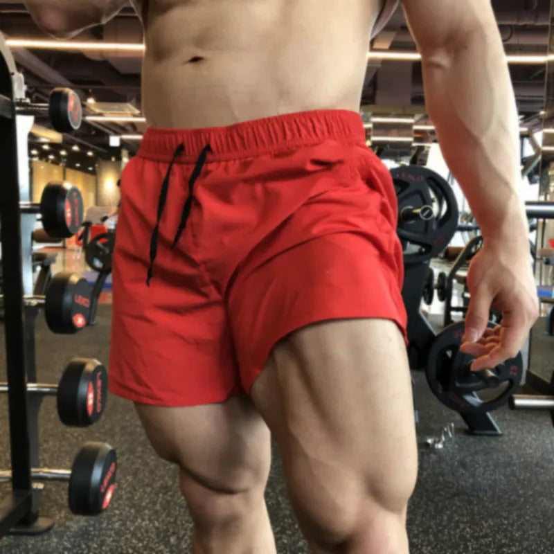 NONECN Mens Sport Shorts Running Gym Fitness Training Bottoms