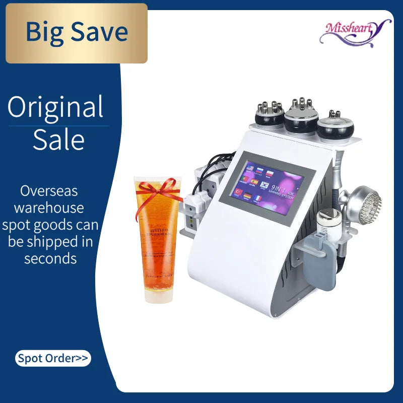 Missheart 9-In-1 40K Cavitation Ultrasonic Weight Loss Lifting Firming Massage