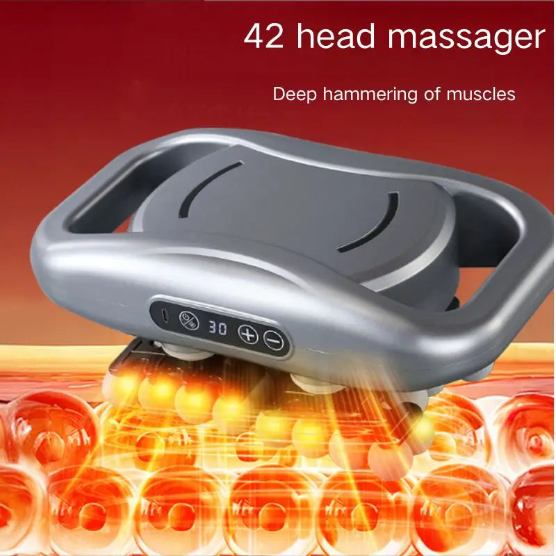 Professional Grade Muscle Massager Gun With 42 Massage Heads
