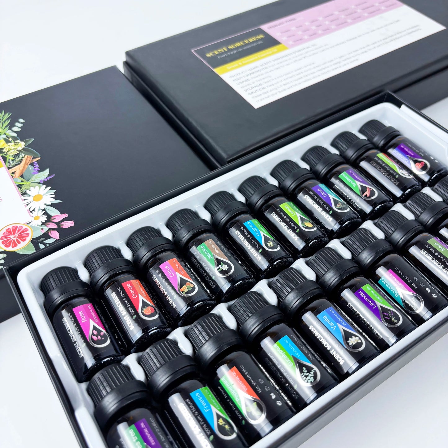 Scent Sorceress Essential Oil Set Lavender Eucalyptus Orange Lemon