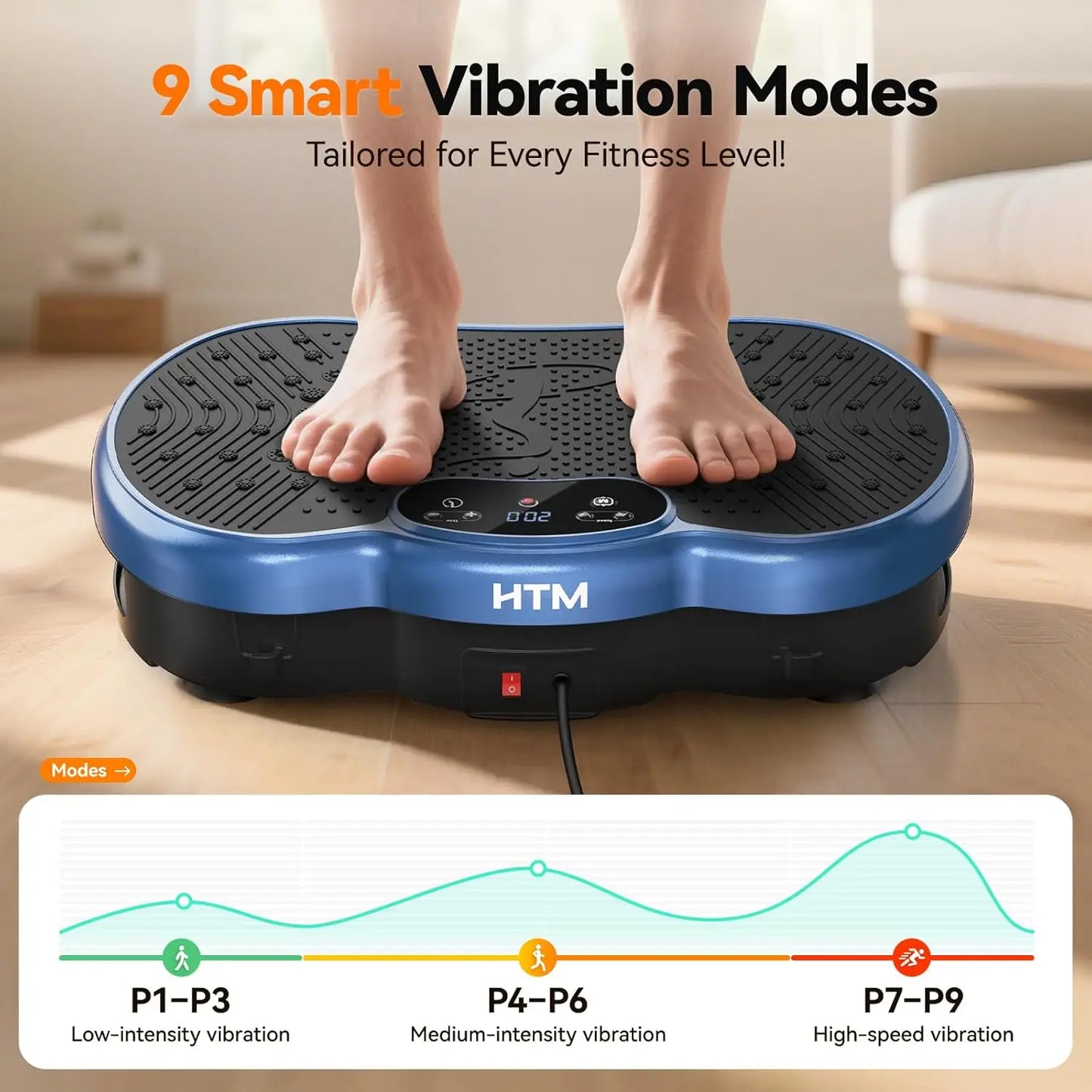 Fitness Vibration Plate With Calorie Tracking And 120 Speed Levels