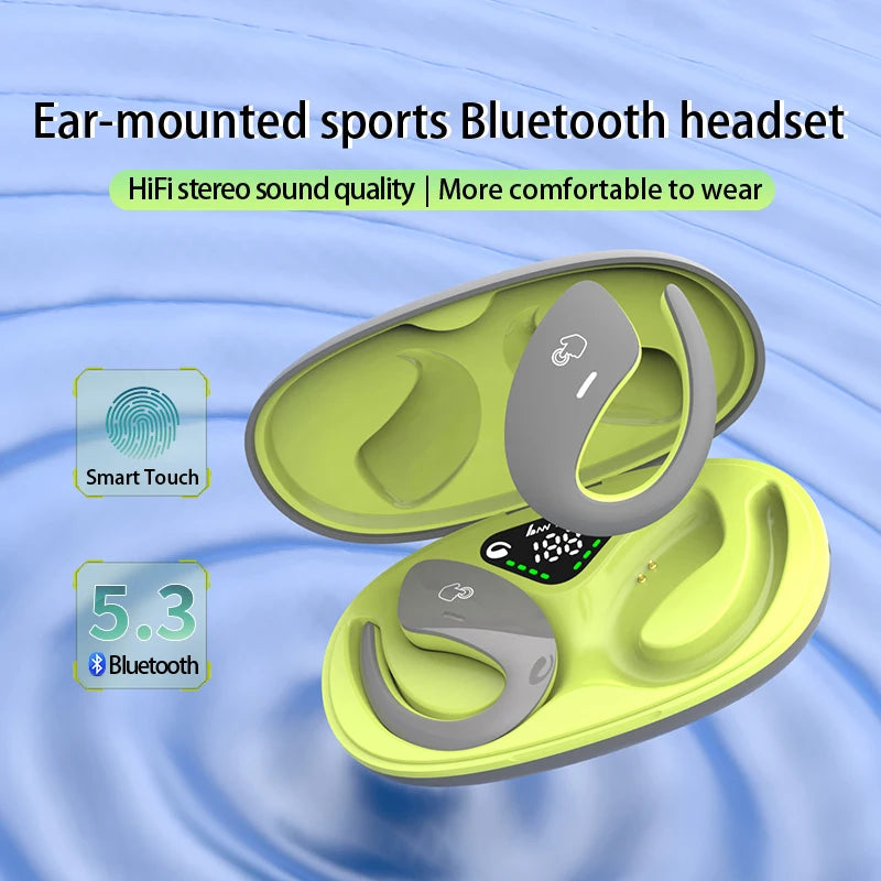 SHUKE Bone Conduction Sports Bluetooth Headset TWS Earbuds With Mic