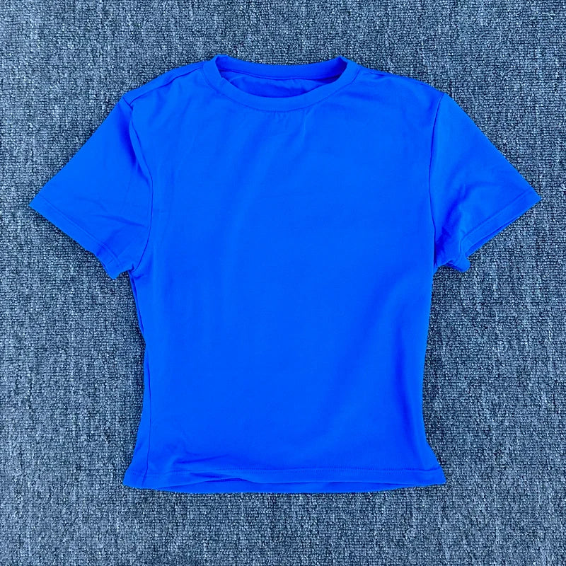 Womens Quick Dry Sports T Shirt Short Sleeve Yoga Pilates