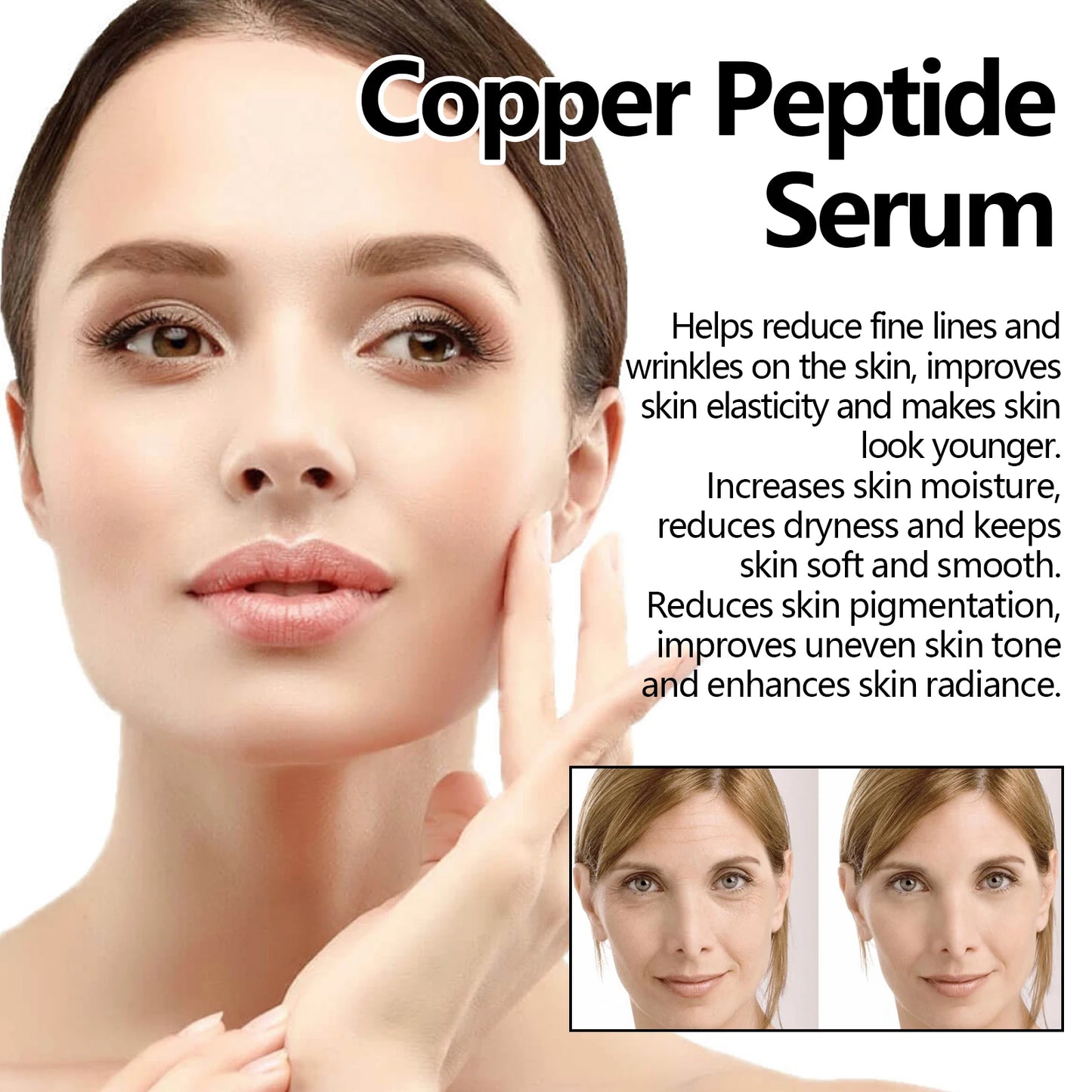 Eelhoe Copper Peptide Facial Serum For Firming And Hydration