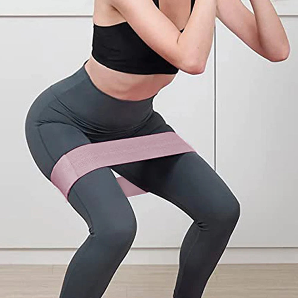 Fitness Resistance Bands Fabric Elastic Gym Yoga Pilates Hip Circle