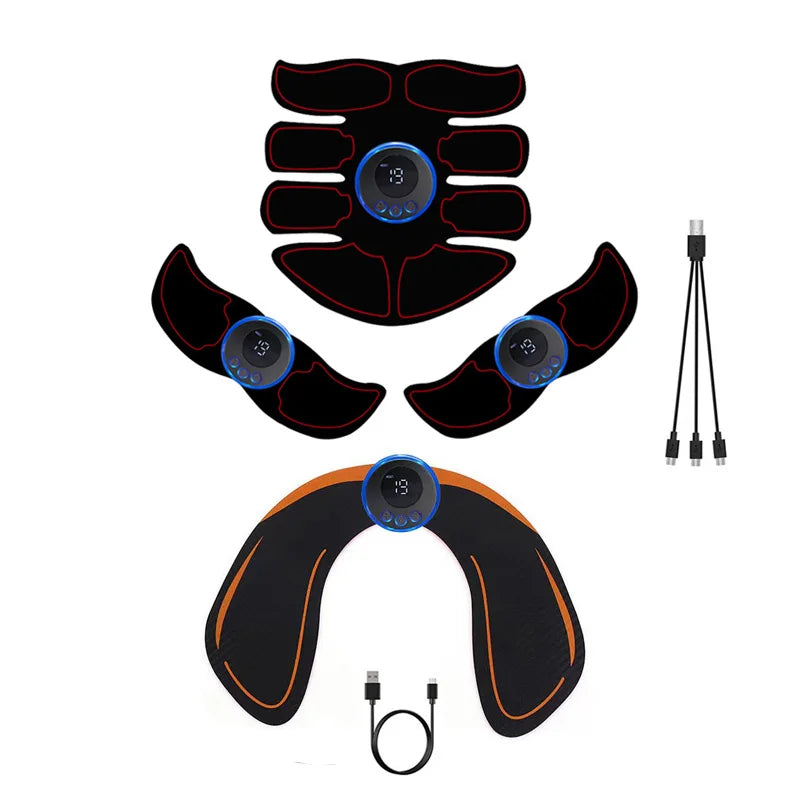 EMS Muscle Stimulator Abs Trainer USB Rechargeable Massager Unisex