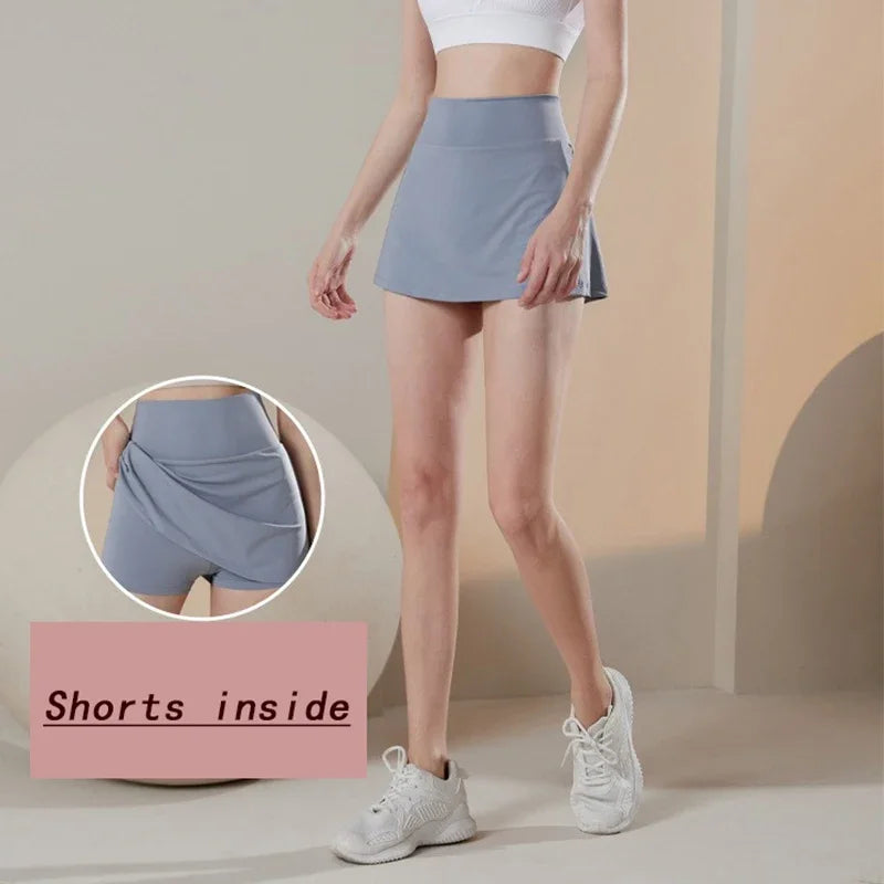 Summer High Waist Sports Skirt For Women Lined Quick Dry Tennis Golf