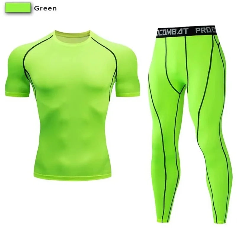 NONECN Unisex Compression Sportswear Set For Training And Yoga