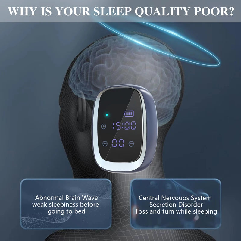 Sleep Aid Device Handheld CES Stimulation Therapy 600mAh Insomnia