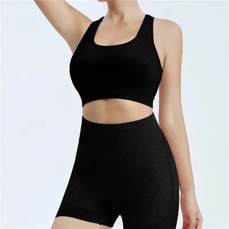 Yoga Set for Women Seamless Gym Wear and Workout Gear