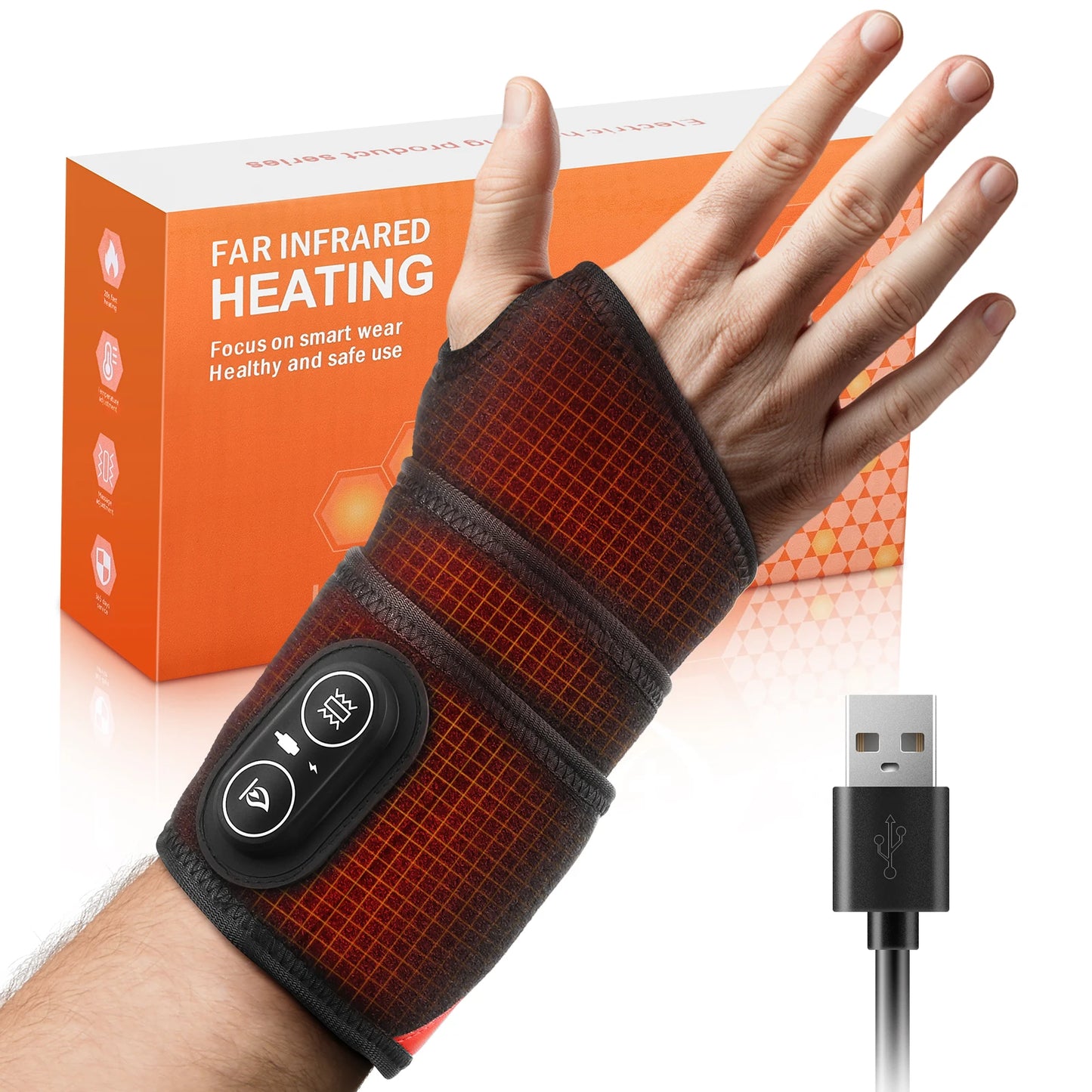 Cordless Infrared Light Therapy Wrap With Heat And Vibration