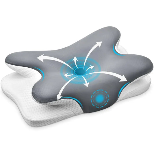 Ergonomic Memory Foam Neck Pillow for Pain Relief