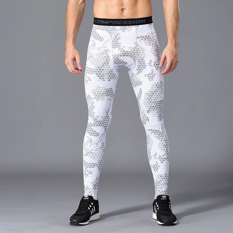 Camouflage Running Leggings For Men And Women Quick Dry