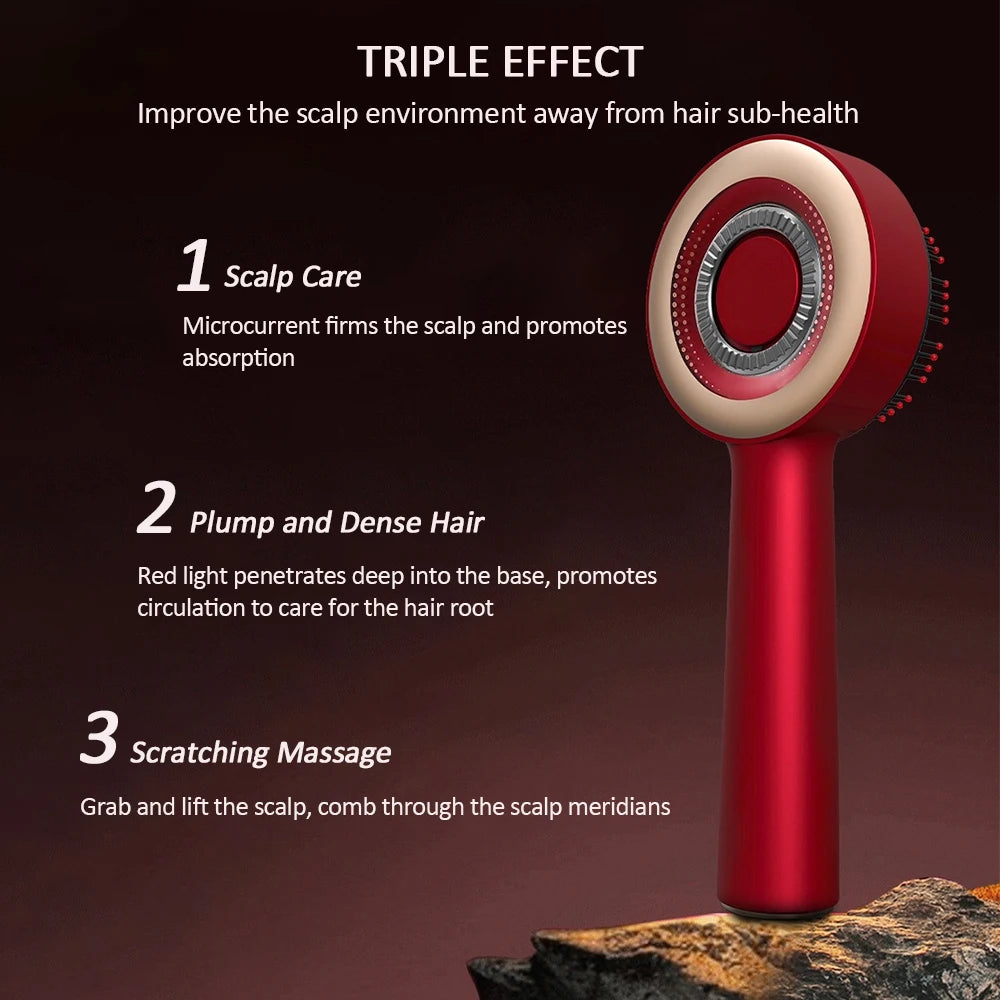 Foreverlily Red Light Therapy Hair Growth Electric Massage Comb