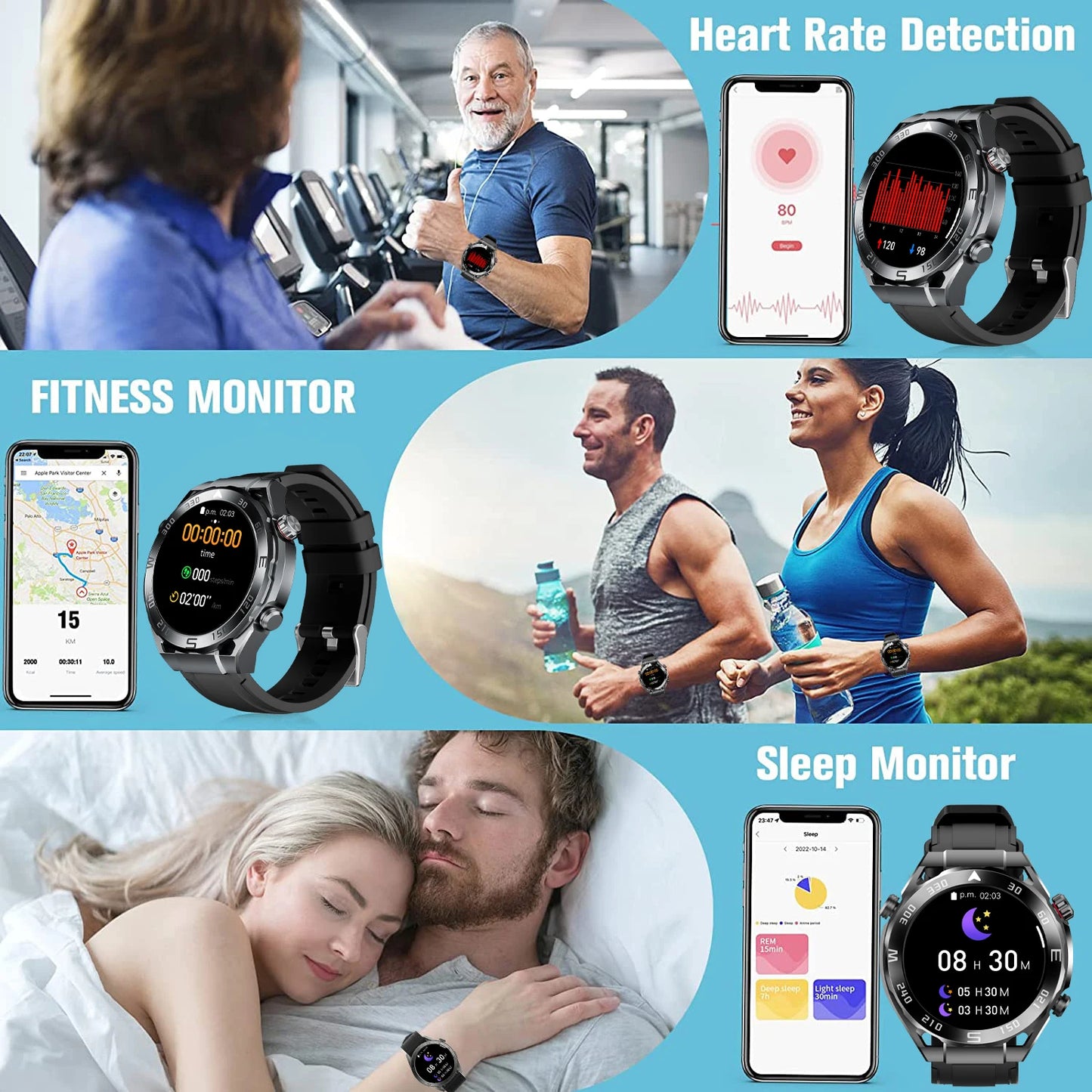 W&O X5 Pro Max Sports Smartwatch Bluetooth Call NFC Monitor