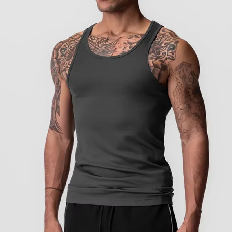 NONECN Mens Fitness Tank Top Breathable Sleeveless Running Vest
