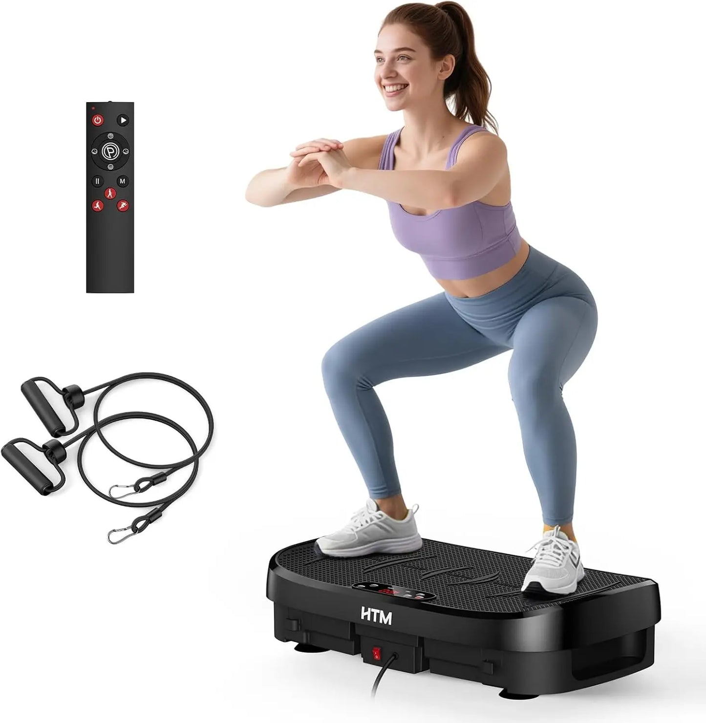 HTM Vibration Plate Fitness Platform 120 Levels Silent Operation