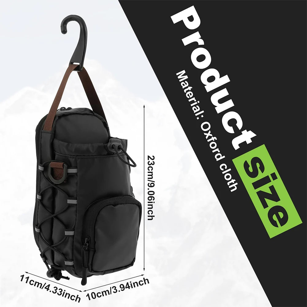 Magnetic Gym Chest Pouch With Water Bottle Holder Crossbody Bag