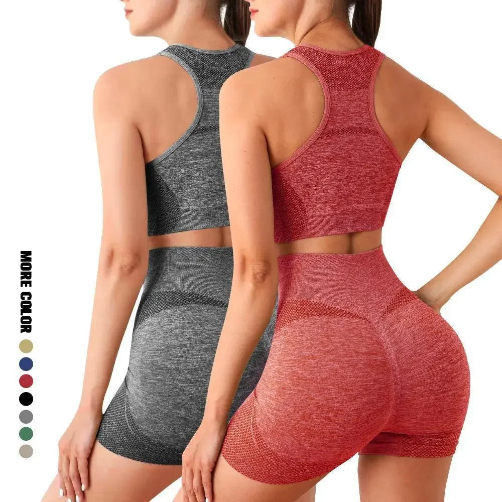 Yoga Set for Women Seamless Gym Wear and Workout Gear