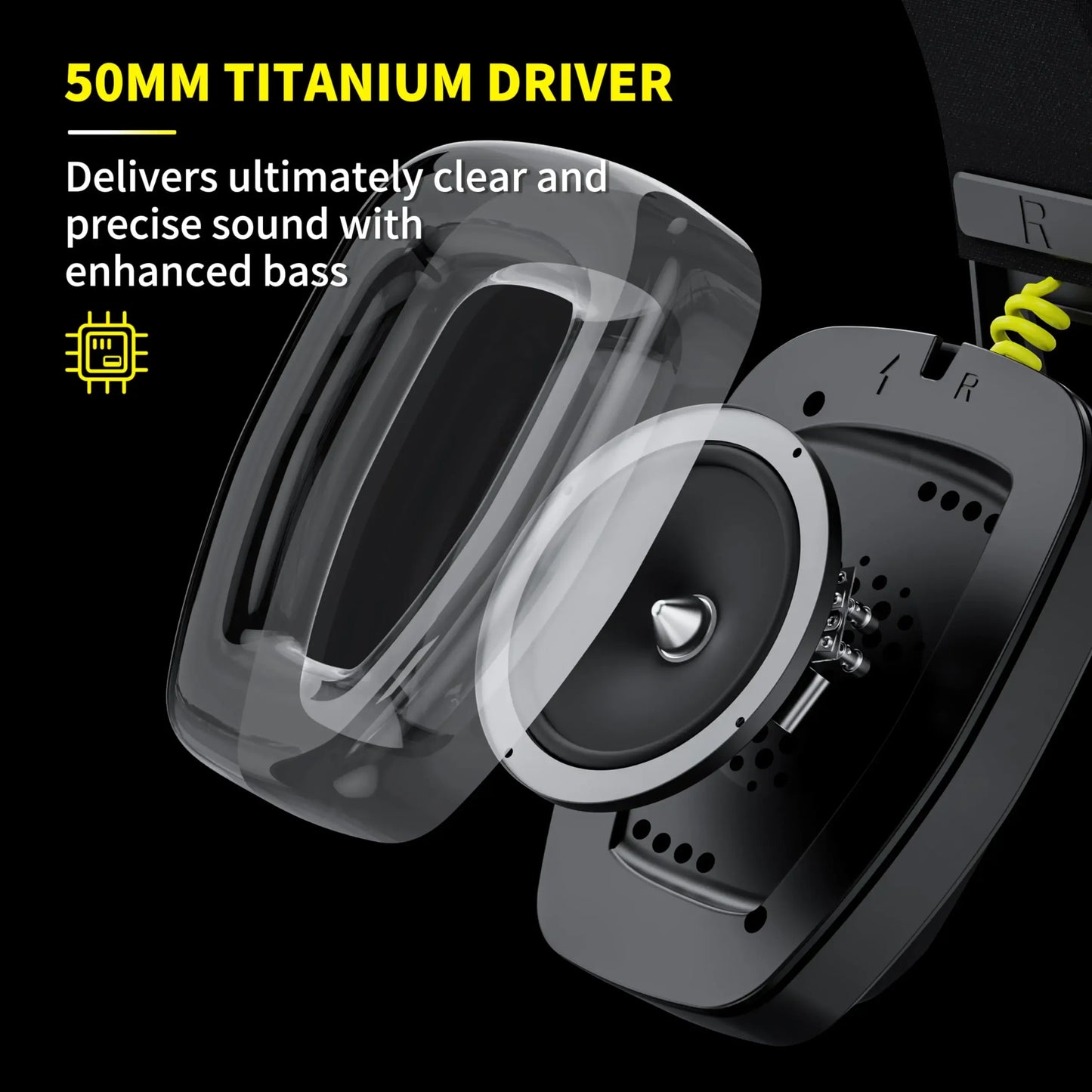 BINNUNE 2.4GHz Wireless Gaming Headset With Microphone For PS5 PC