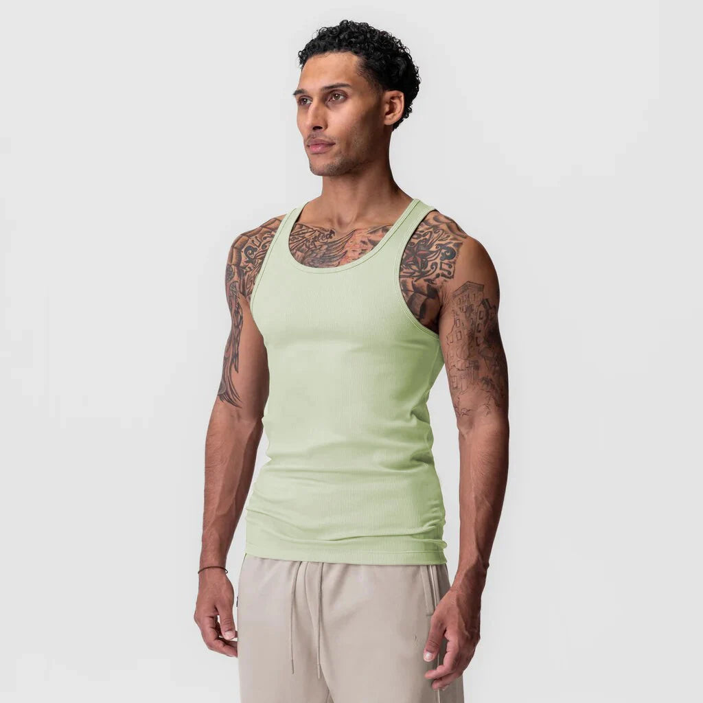 NONECN Mens Fitness Tank Top Breathable Sleeveless Running Vest